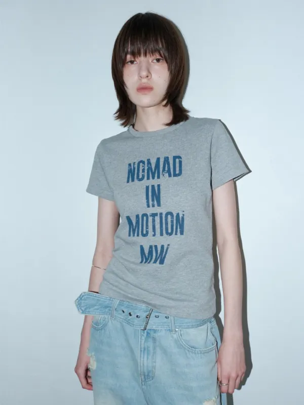 Washed Nomad T-Shirt [Melange Gray]