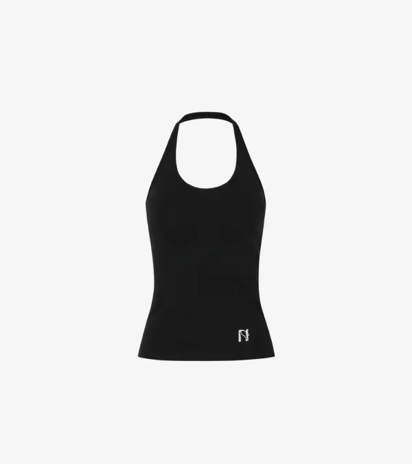 Newalrin logo Halter neck sleevelsee top