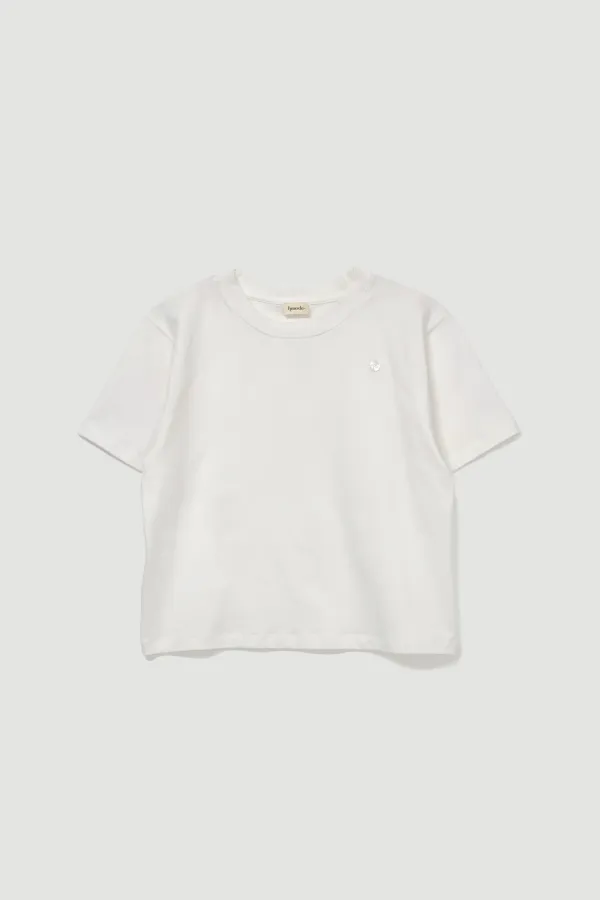 Cropped t-shirt (아이보리)