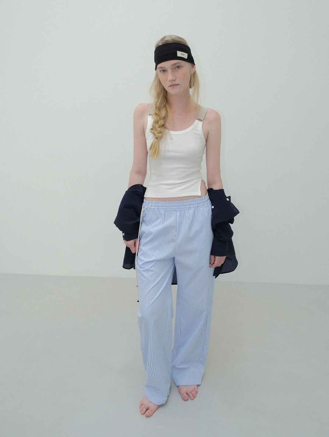 포에토 Gentle wind banding pants - ivory 상품 이미지 2