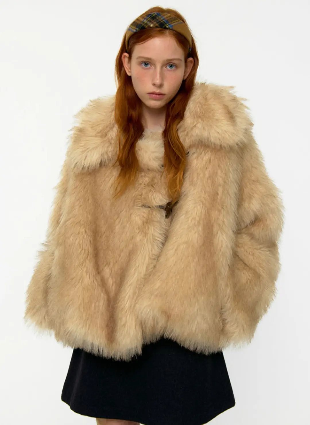 루루서울 Fluffy Double Fur Jacket (Beige) 상품 이미지 2