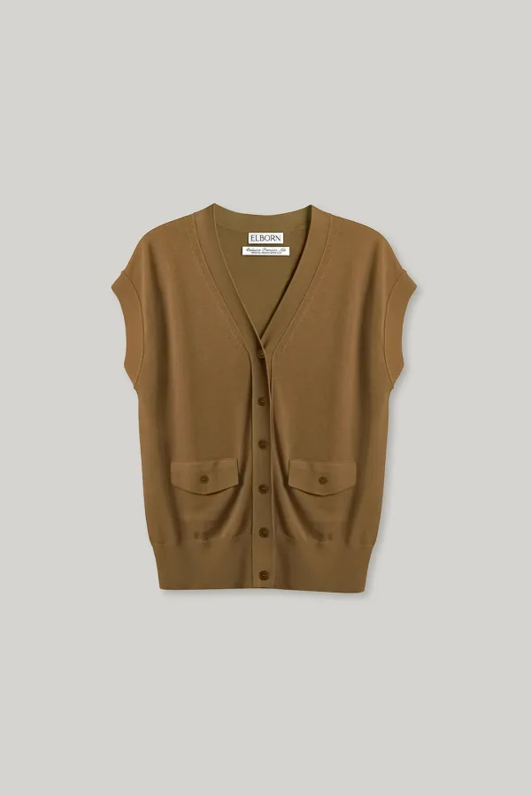 Reste Silk Knit Vest