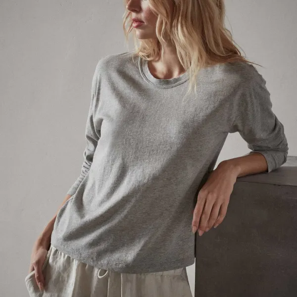 Vintage Boxy Tee - Heather Grey