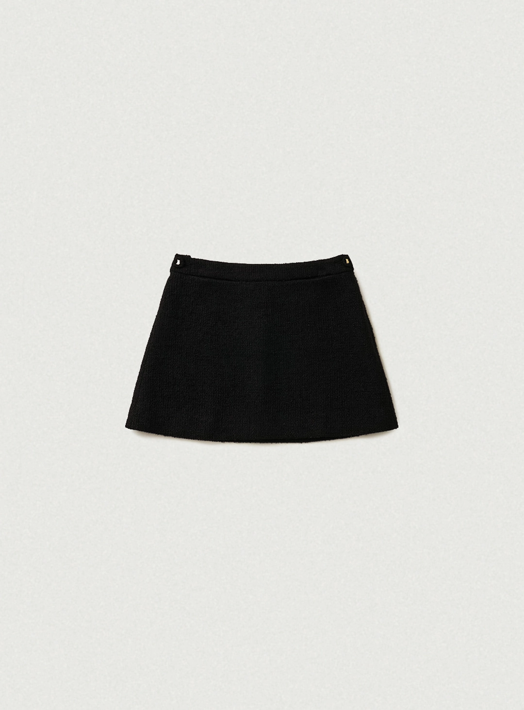 더바넷 Annes Tweed Set-Up Skirt_Black 상품 이미지 1