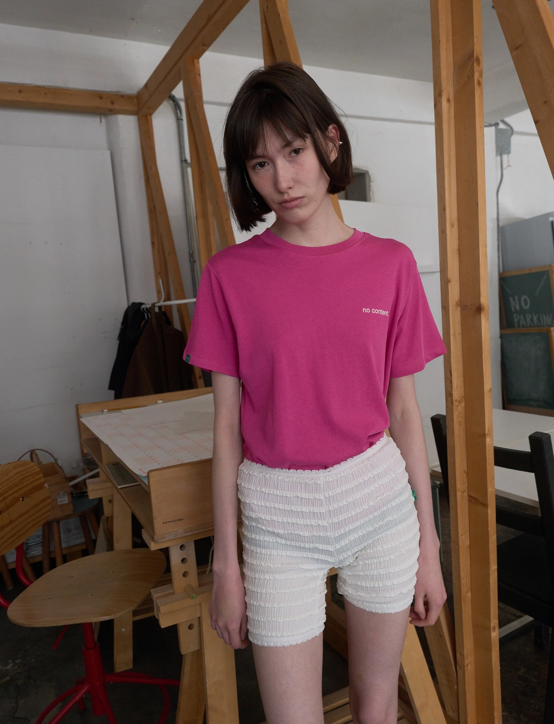 노컨텐츠 351. Peony T _ Pink 상품 이미지 1