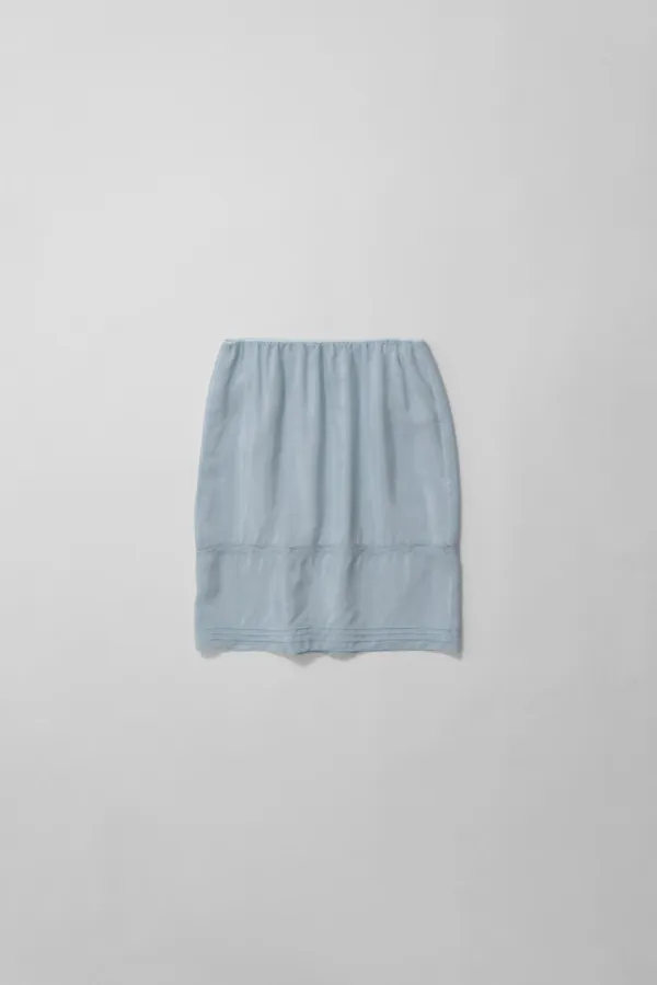 a lace airy skirt (pale blue)