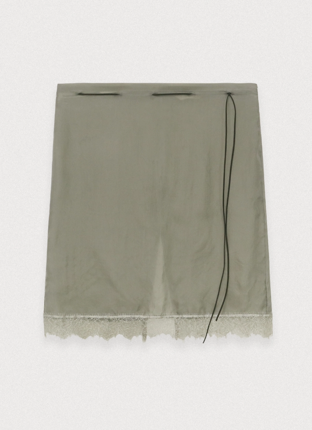 포에토 Lace over layered skirt - khaki 상품 이미지 1