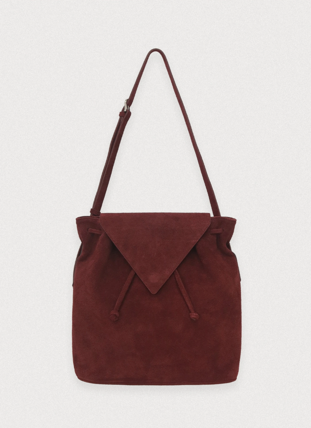 포에토 Soft fold suede bag - red 상품 이미지 3