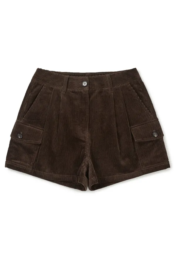 [25FW clove] Corduroy Pocket Shorts (Brown)