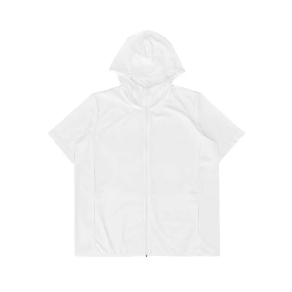 25-002  DAILY WATERPROOF ZIP HOODIE (WHITE)