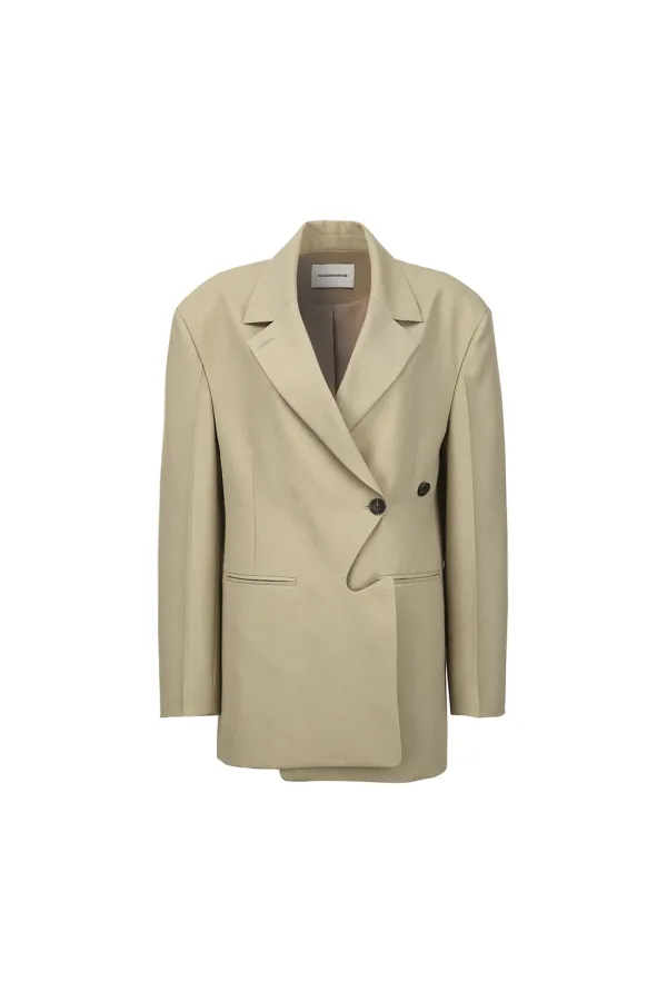 Aesthetic Double Blazer, Olive