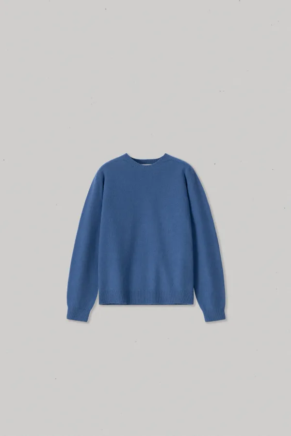 21025_Wholegarment Cashmere Blend Crewneck [DYAUDETW]