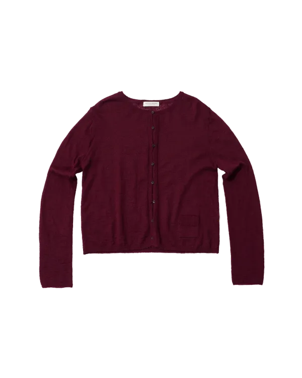sunday cardigan (burgundy)