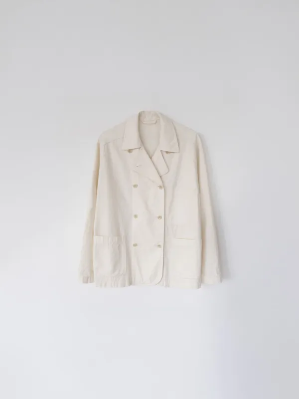 French Double Work Jacket (Ivory)