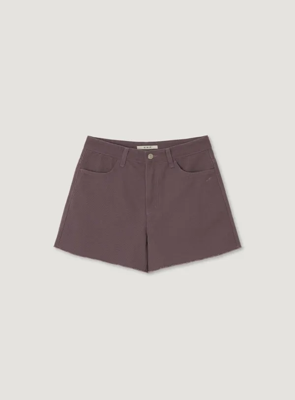 KIST DENIM SHORTS_ASH PURPLE