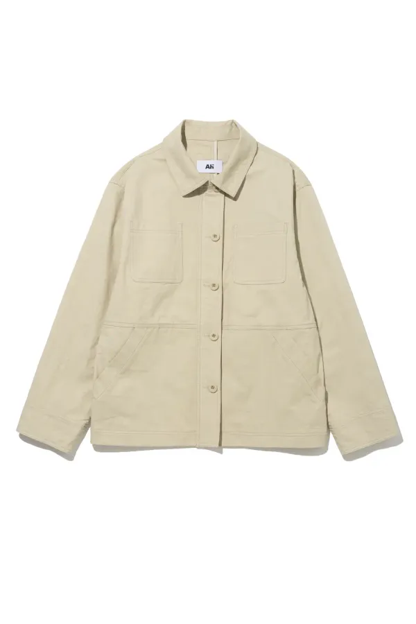 Two Pocket Cotton Jacket Beige