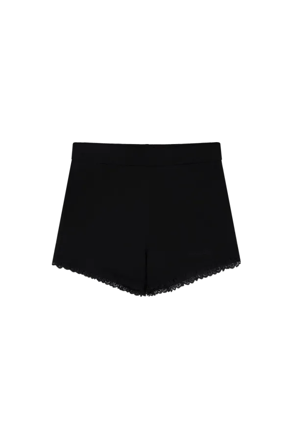 Bebe lace inner shorts, Black
