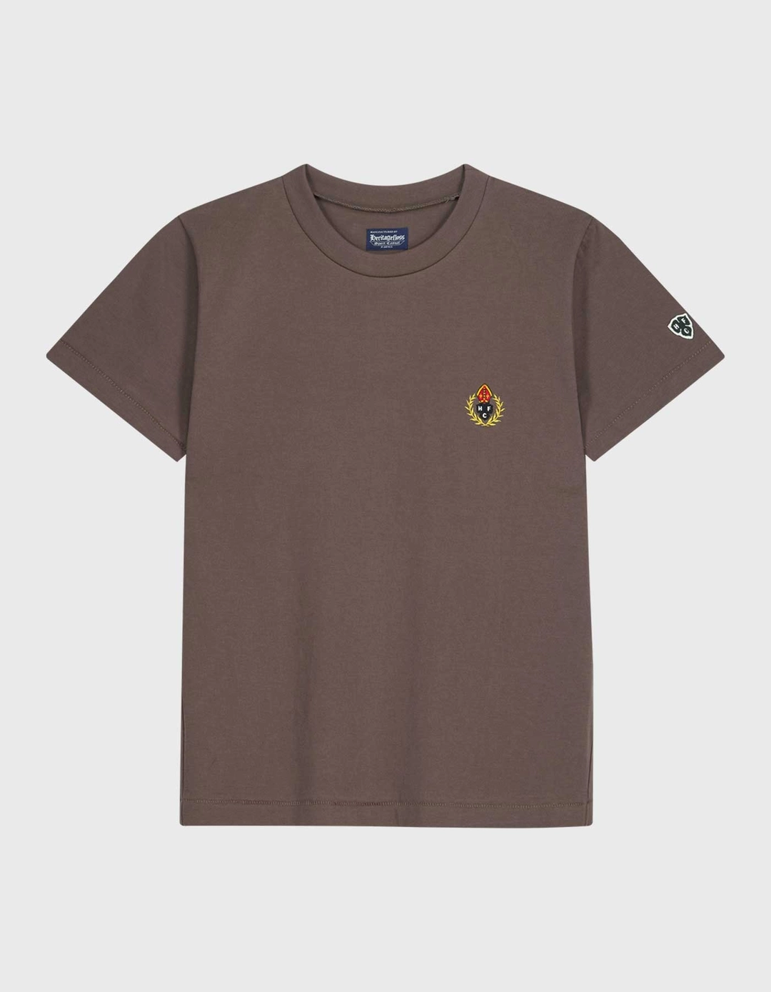 헤리티지플로스 CREST 20S COMPACT YARN T-SHIRT (W) / Brown 상품 이미지 1