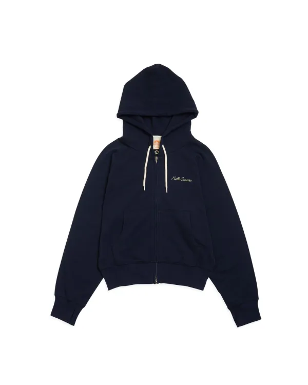 HS Sweat Zip-Up Hoodie (W)_Navy