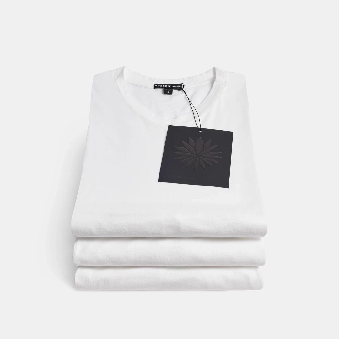 제임스펄스 3 Pack Luxe Lotus Jersey V Neck Tee - White 상품 이미지 1