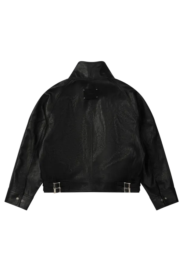 CONSTRUCT PANEL JACKET IN BLACK