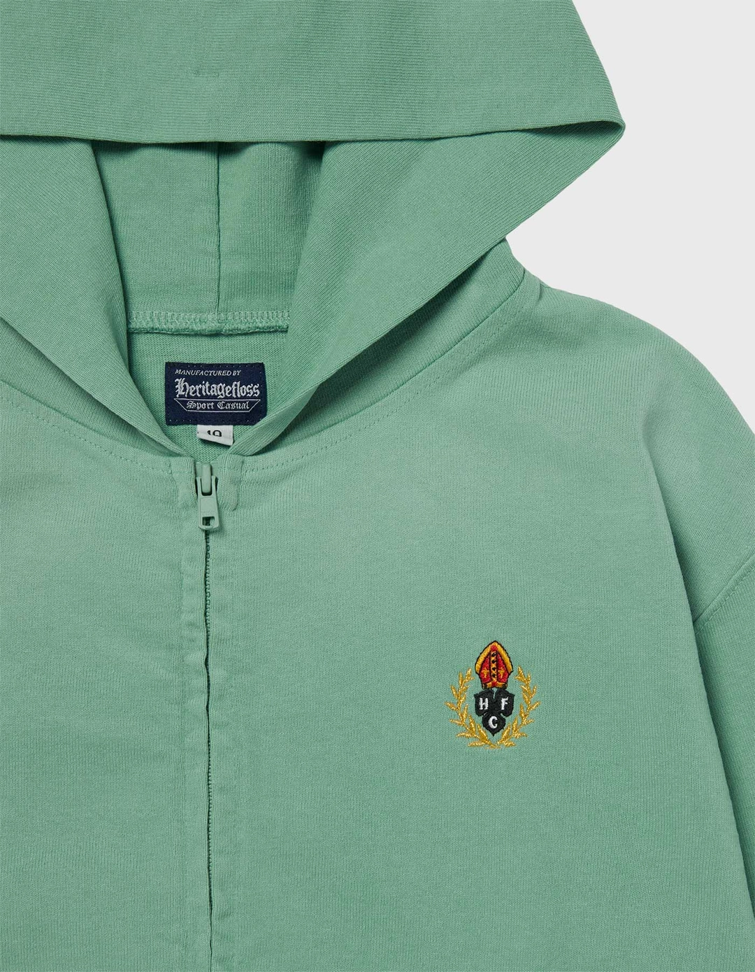 헤리티지플로스 CHILDREN VTG WASHED 10S ZIP-UP HOODIE / Jade 상품 이미지 2