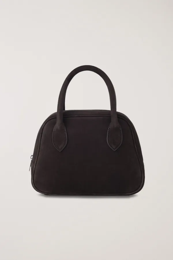SUEDE BOSTON TOTE BAG DEEP BROWN_UDBA5F202W3