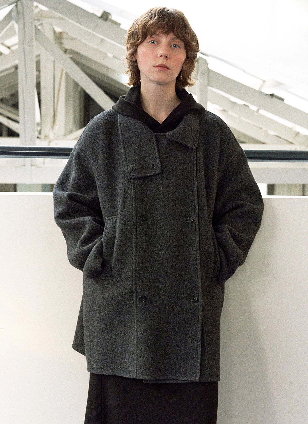 르닐 Alfredo Handmade Coat (Charcoal) 상품 이미지 1