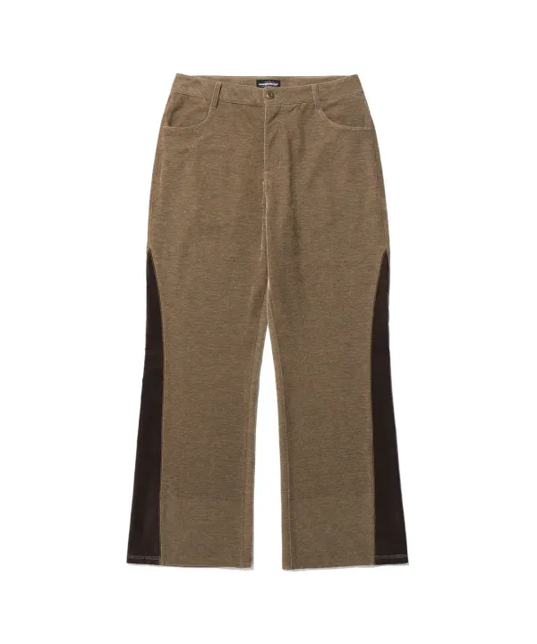velour bootscut pants[brown]
