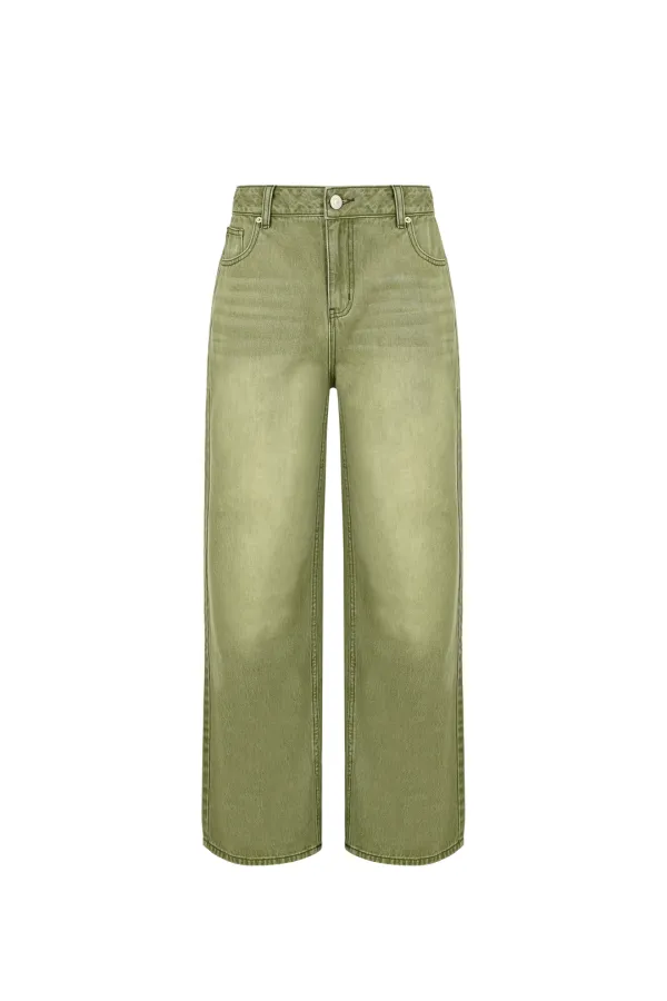 COLOR DYEING JEAN [KHAKI]
