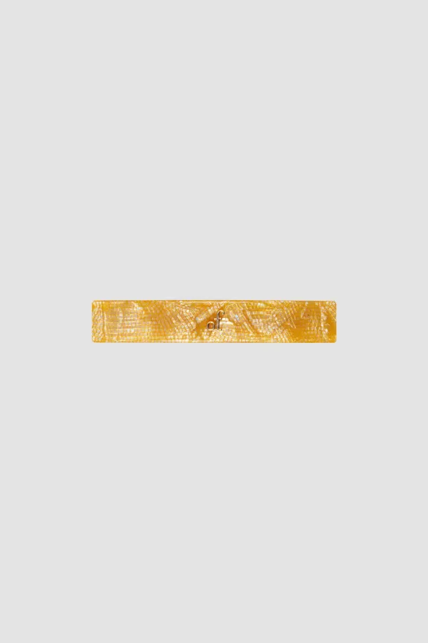 [5/22 PRE-ORDER] [EXCLUSIVE] OF LOGO HAIR PIN by MAZZUCCHELLI_YELLOW