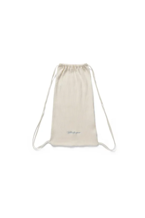 Logo gym sack_ivory
