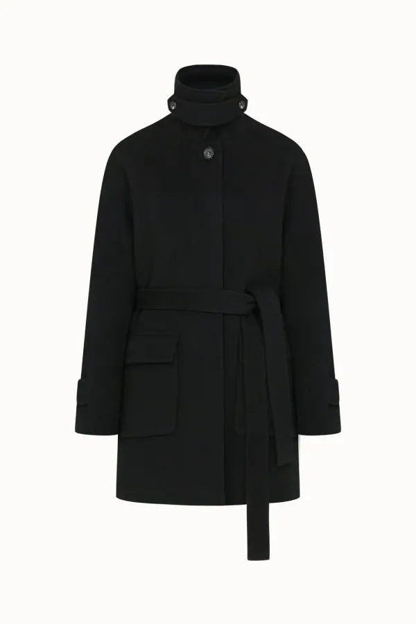 Hidden Half Handmade Coat[LMBDWICT702]-Black