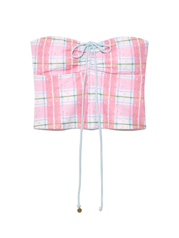 BANDEAU SWIM TOP (PARTY NAPKIN)