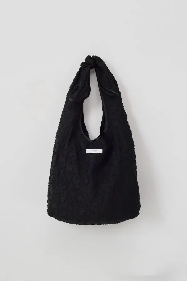 [9차] Flower Embroidered Bag_Black