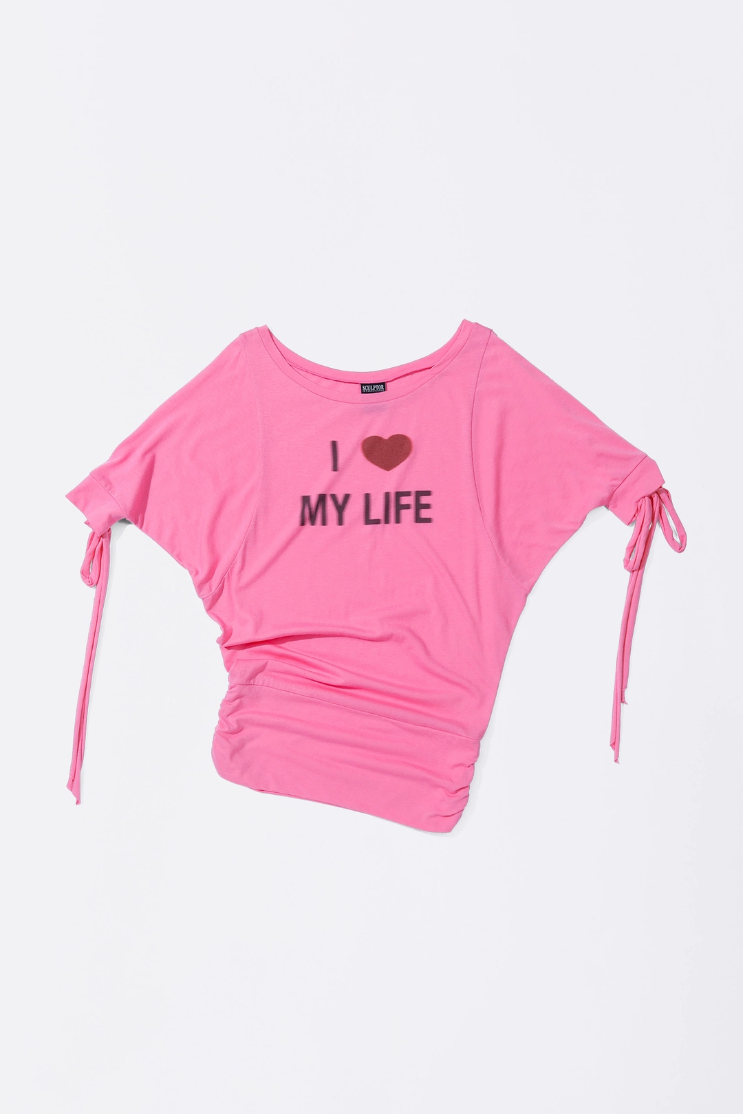 스컬프터 Tie Sleeve Tee Coral 상품 이미지 1