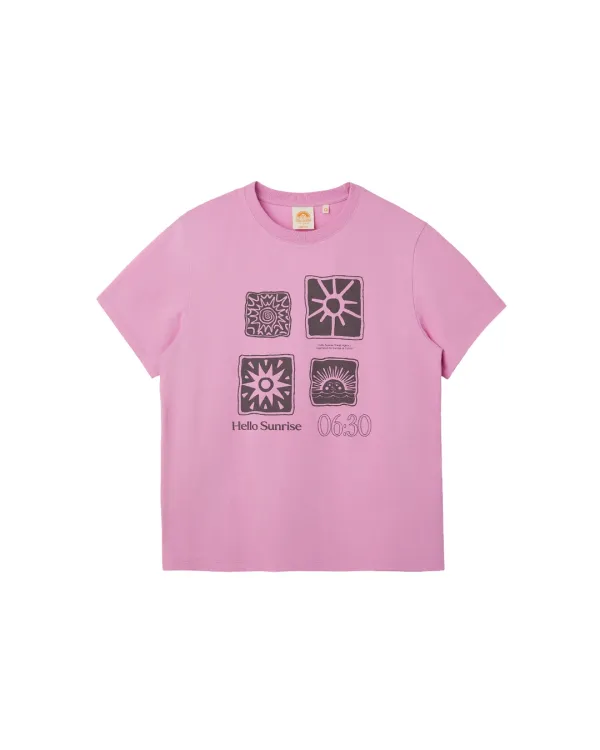 Sun Stamp Tee_Pink