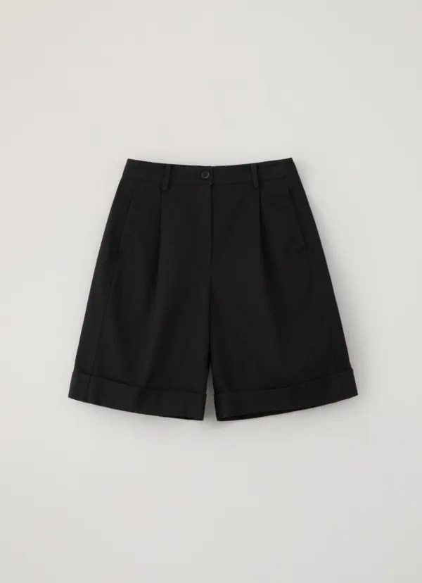Elio Cotton Shorts (Black)