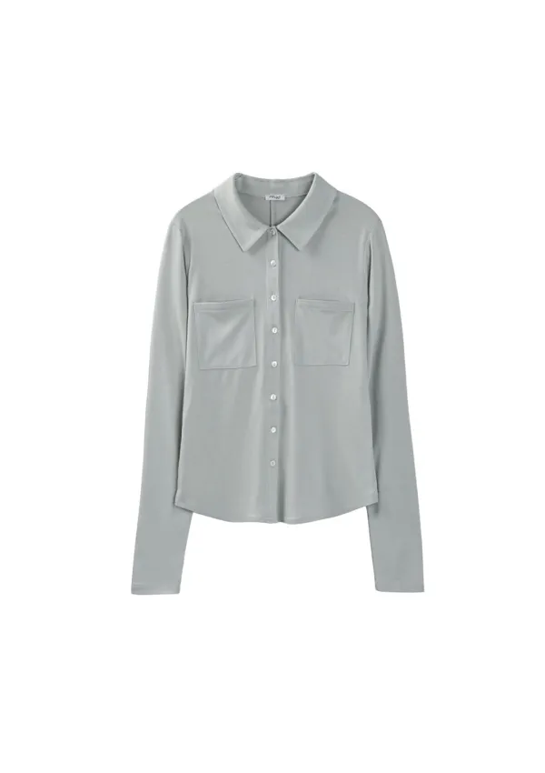 Mused Fitted Jersey Shirts - Mint