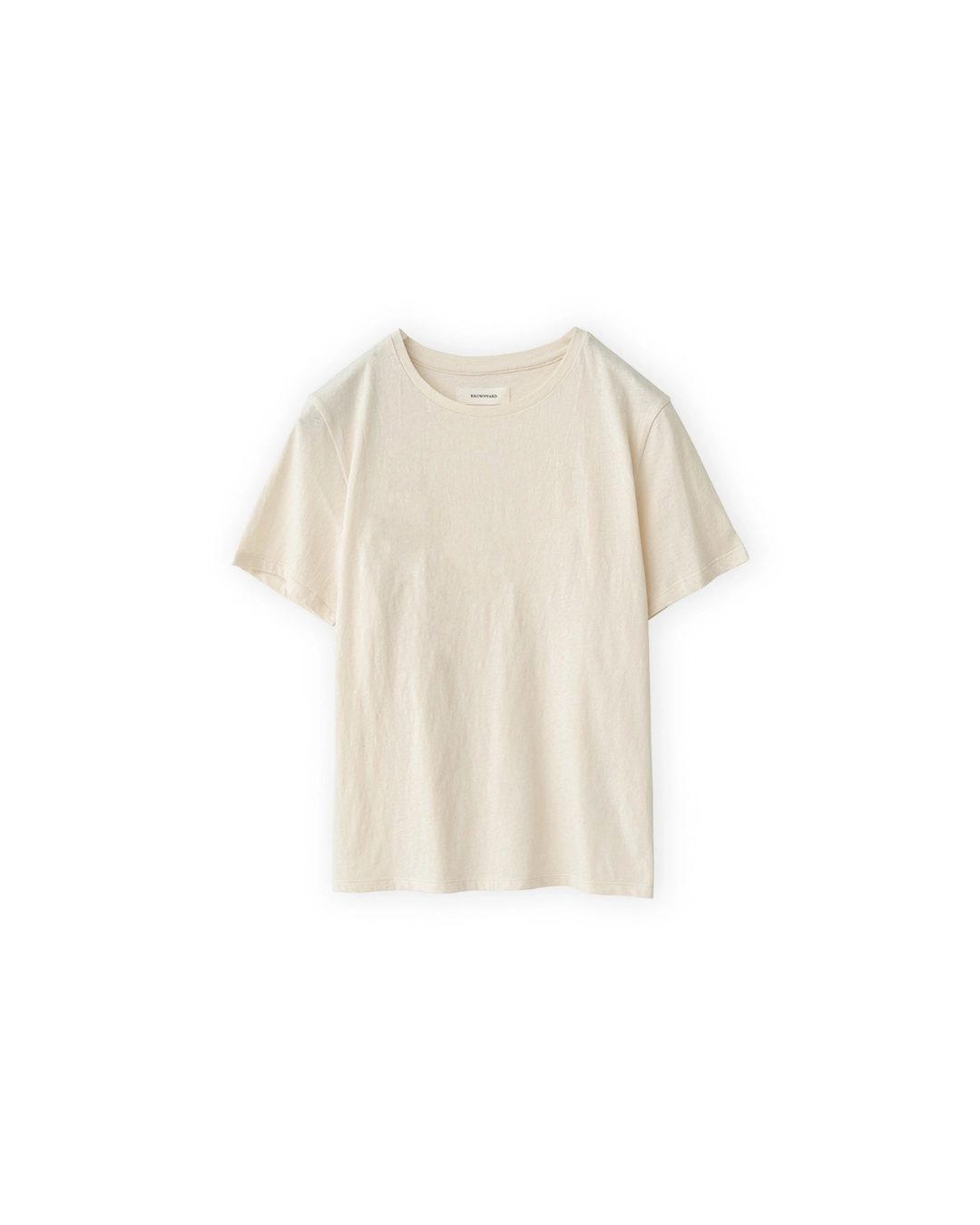 브라운야드 W Round Easy T Shirt, Ivory 상품 이미지 1