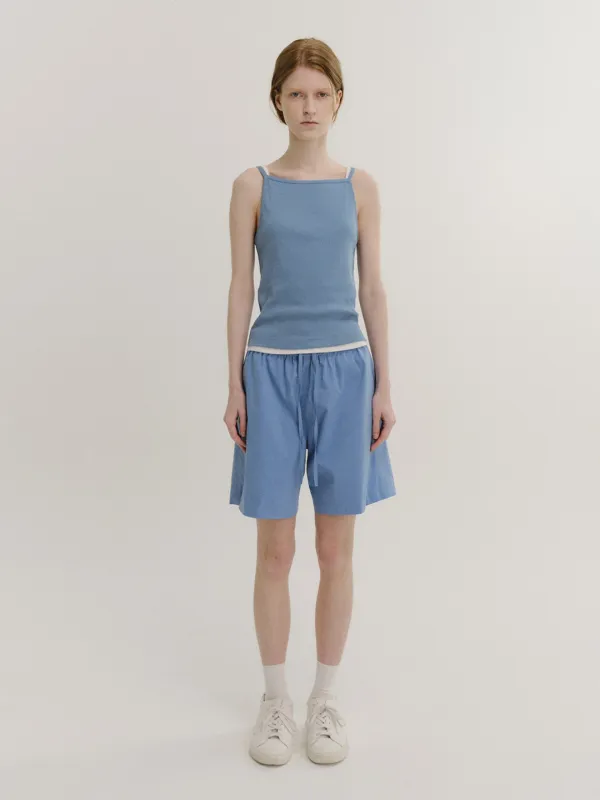 Breeze cotton easy shorts (Blue)