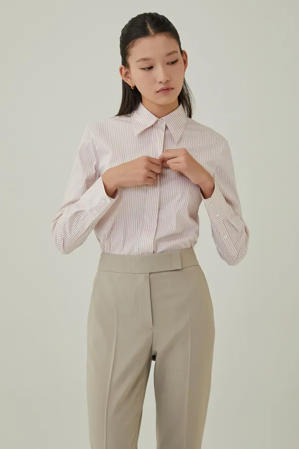 NO.16 TOP - PINK STRIPE