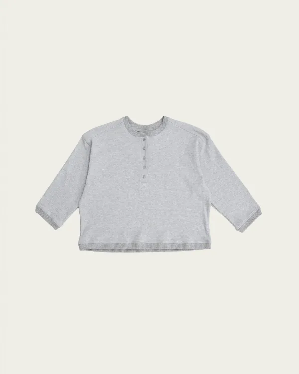 (2차) Somi Waffle Tee - Gray