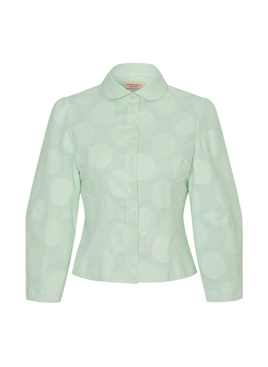 루루서울 Harper Dot Shirt (Mint) 상품 이미지 3