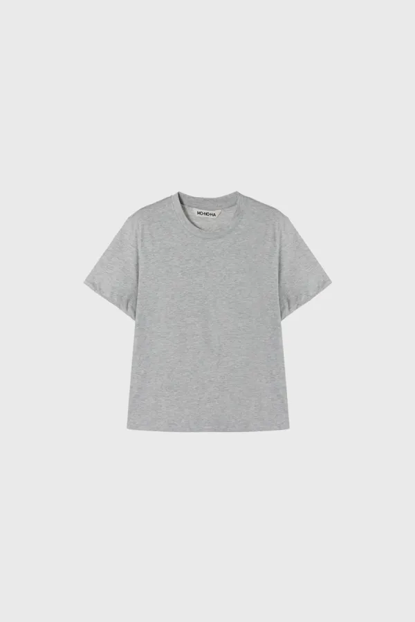 Organic short t-shirt (gray / white / light gray / dark gray / brown / black)