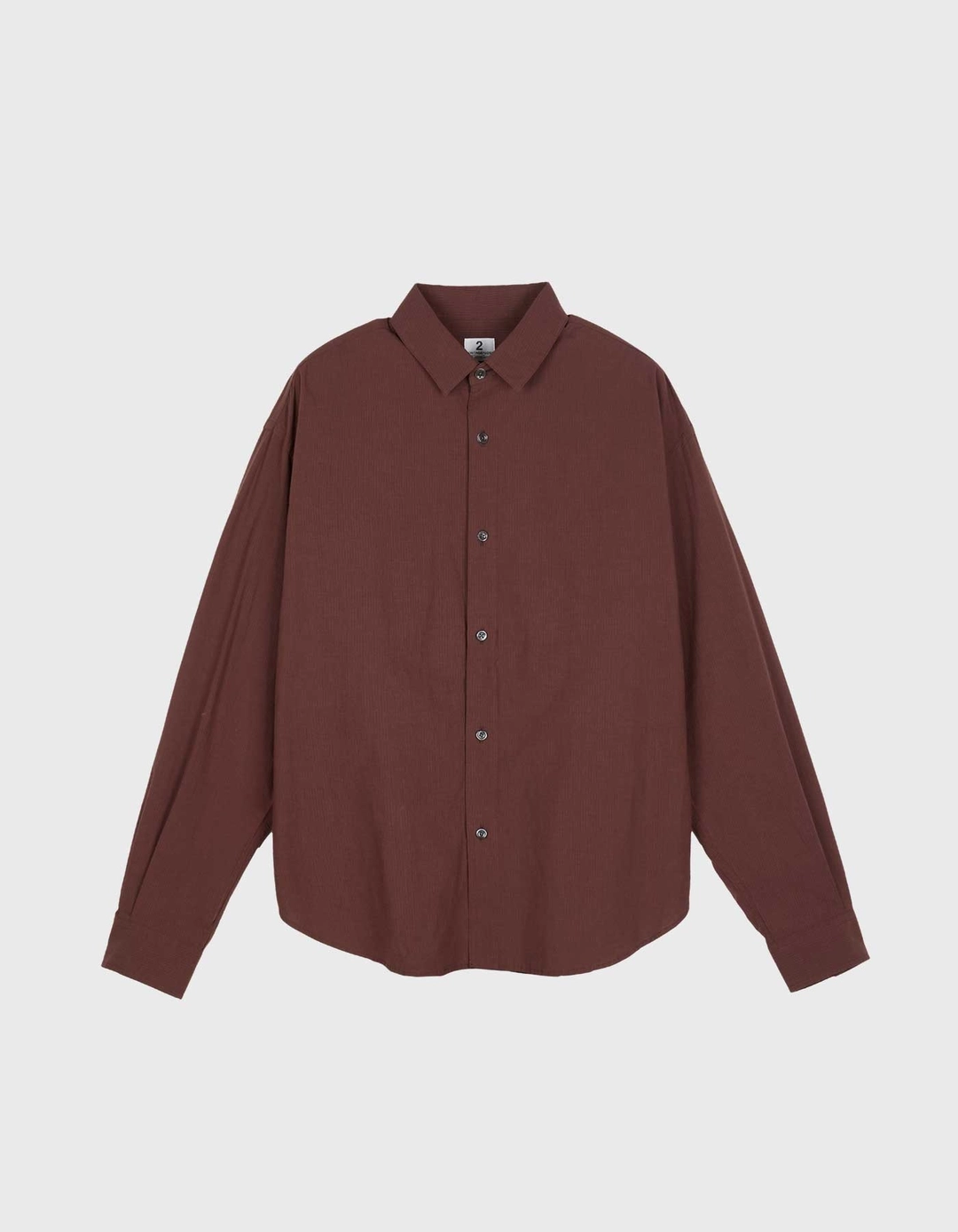헤리티지플로스 STRIPED JACQUARD BANDING SHIRT / Burgundy 상품 이미지 1
