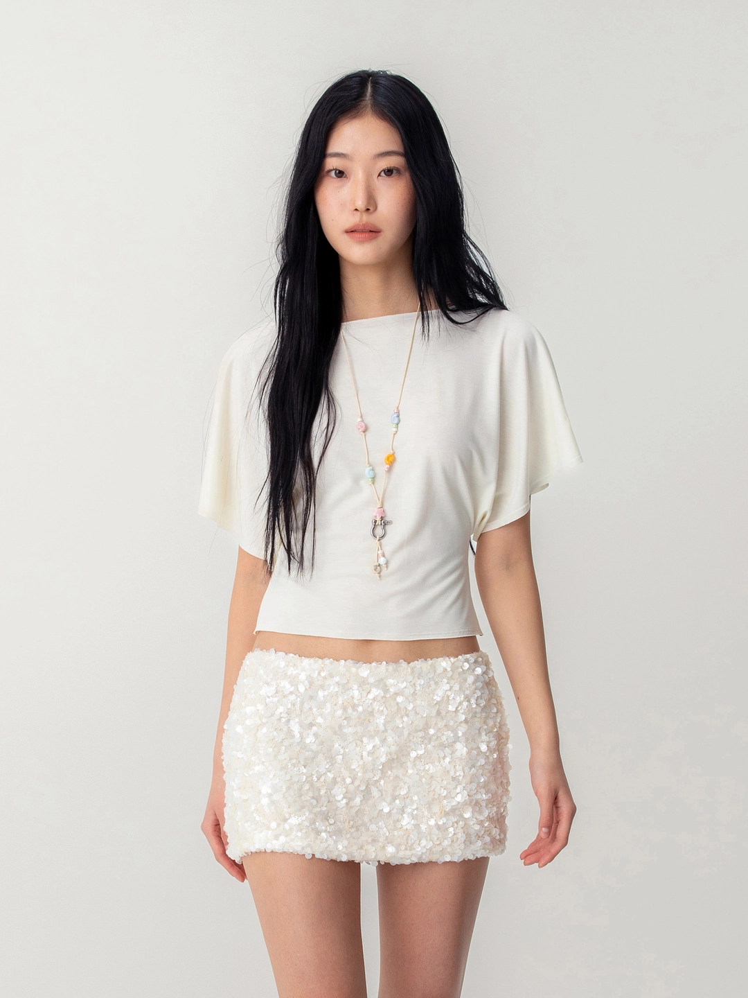 글로니 [4th] CORE HALF TEE (IVORY) 상품 이미지 2