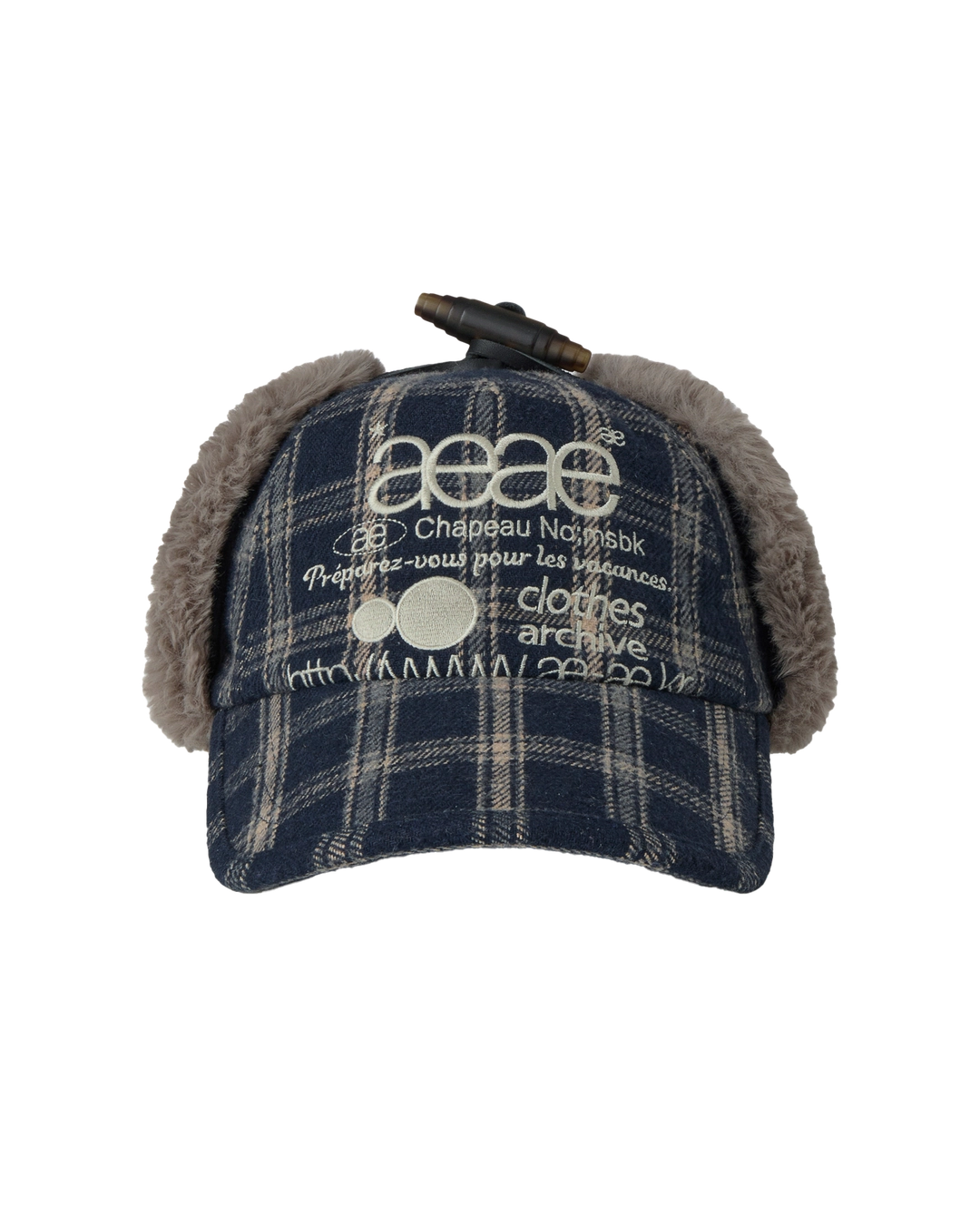 에이이에이이 WEB LOGO TROOPER CAP [NAVY] 상품 이미지 3