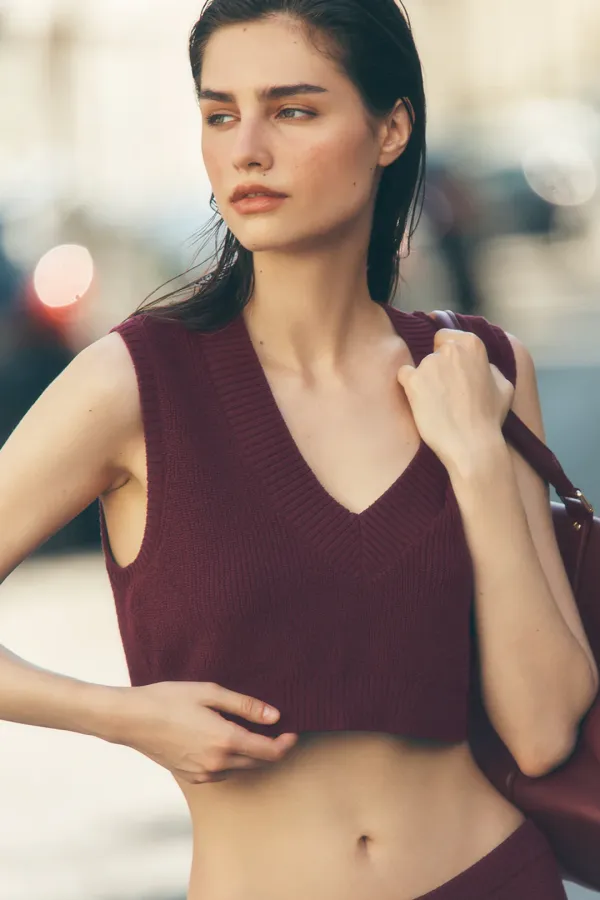 Supernatural Sweater Tank - Burgundy
