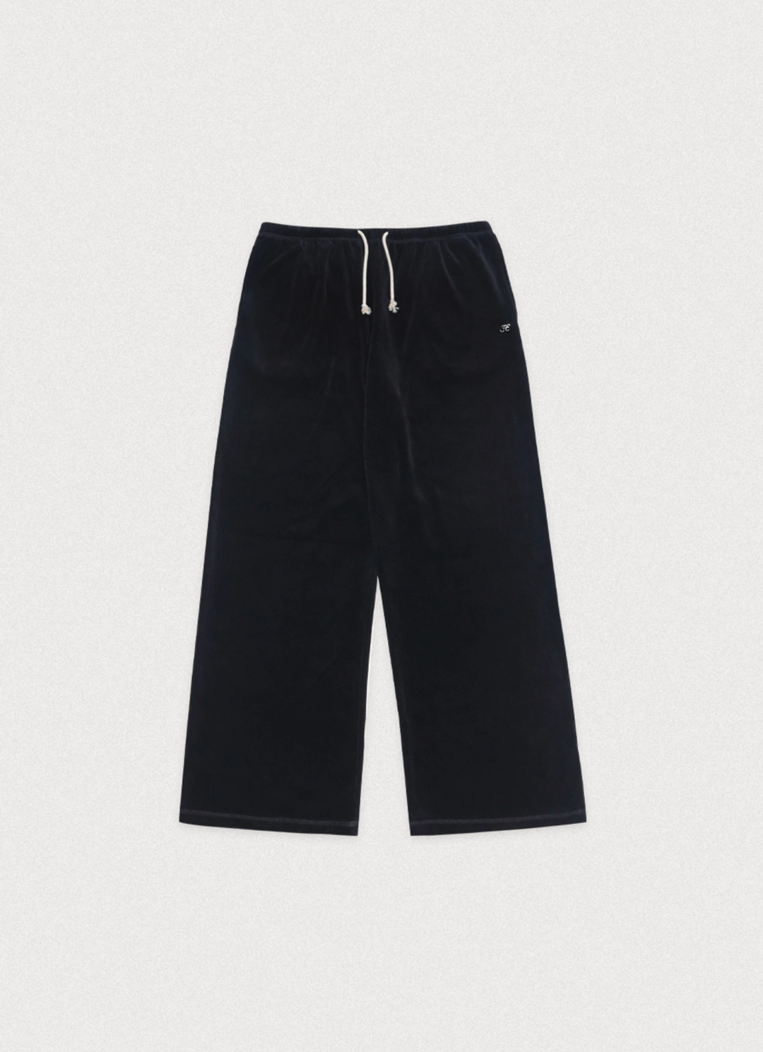 포에토 Lounge velour pants - black 상품 이미지 1
